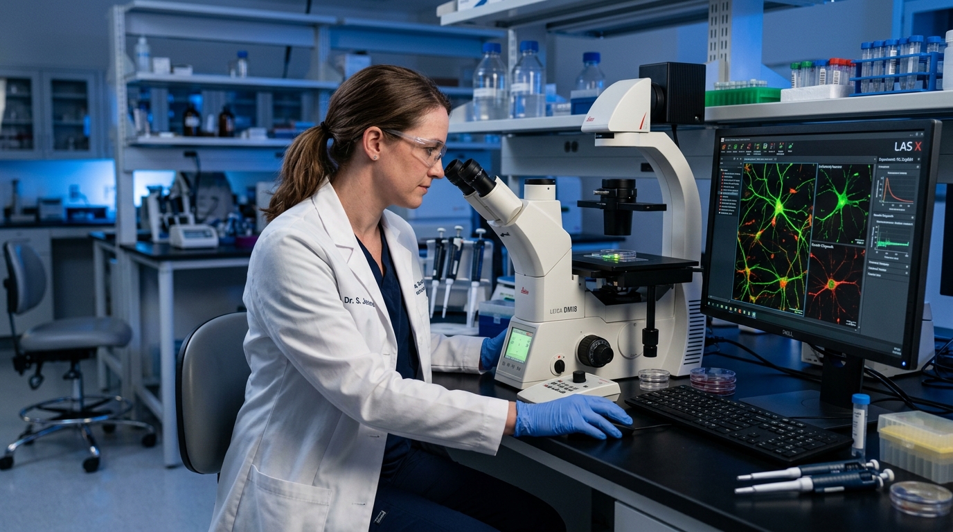 Badania laboratoryjne nad osłonkami mielinowymi i komórkami nerwowymi